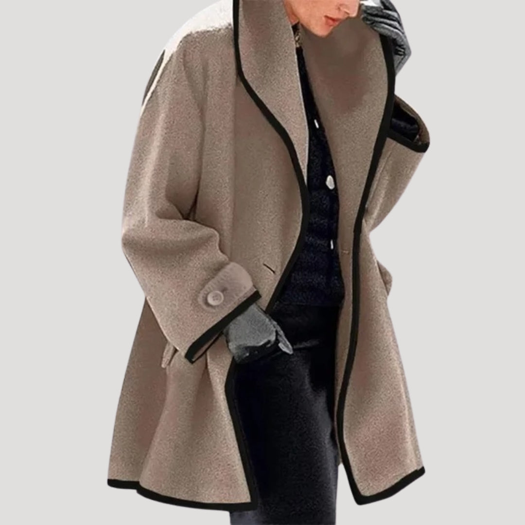 Vale - Damen oversized Wollmantel
