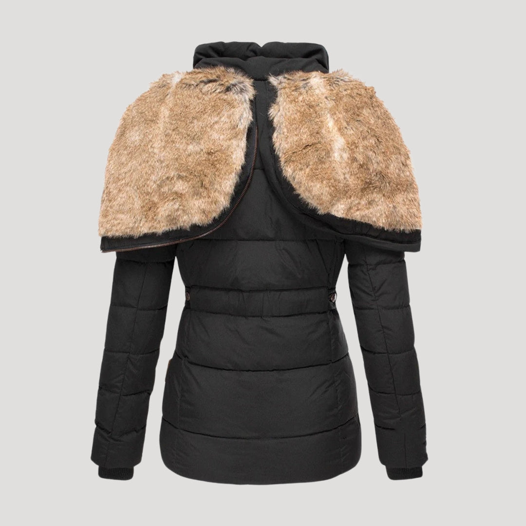 Ysolde - Damen Daunenjacke mit Fellfutter