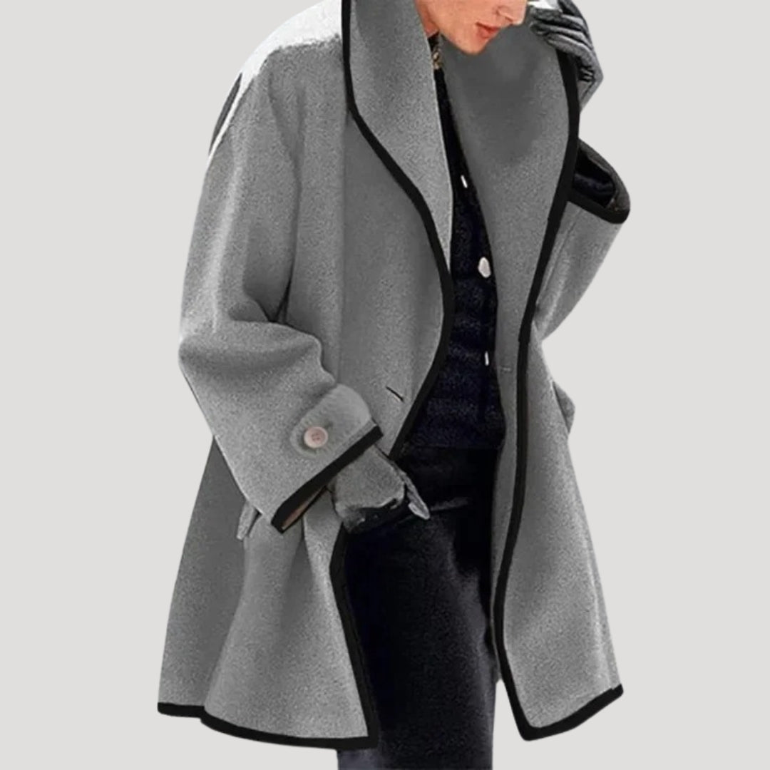 Vale - Damen oversized Wollmantel