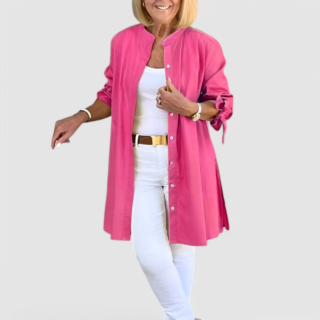 NADINE - Elegante Bluse mit Schleifen-Detail