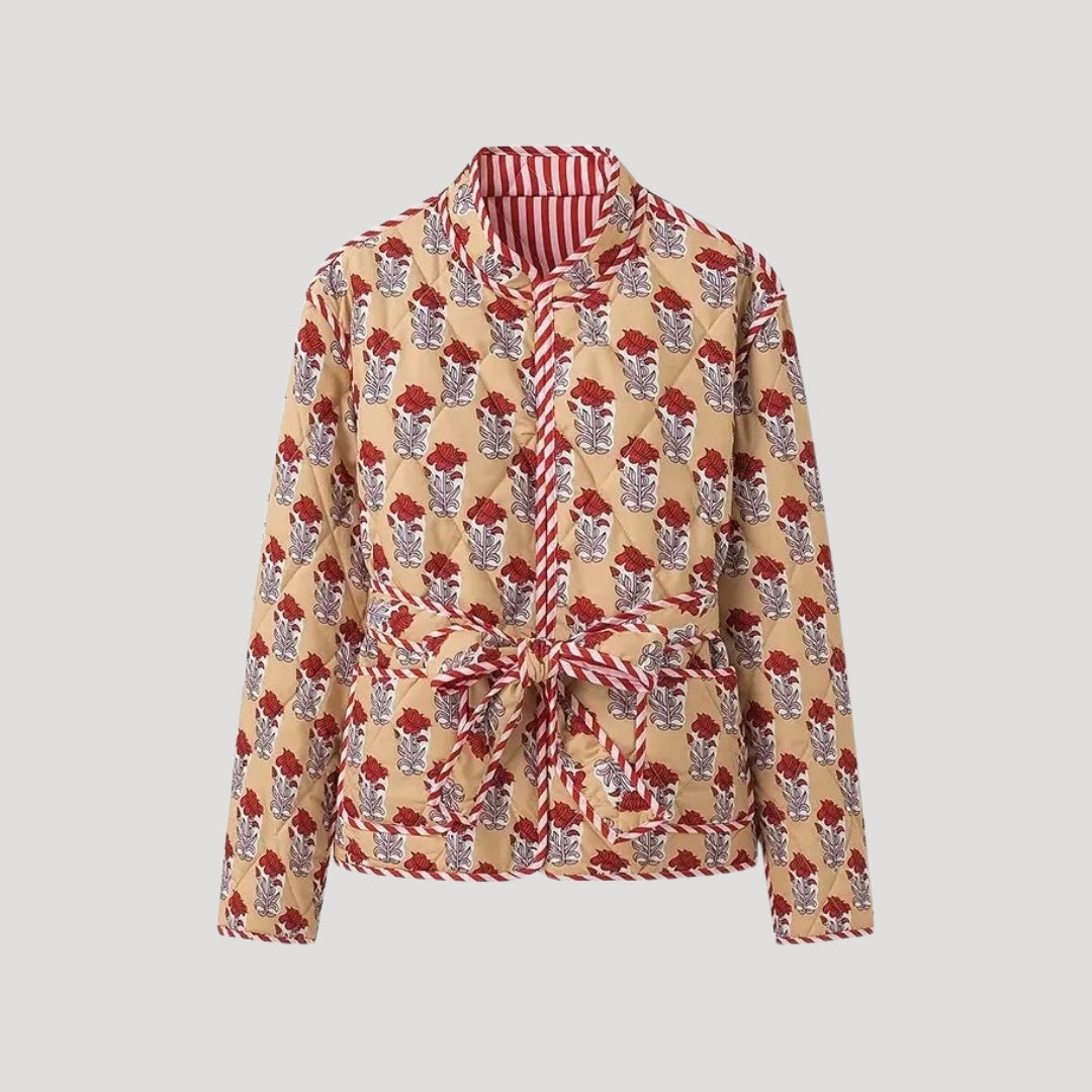 Esther - Reversible Quilted Wrap Jacket
