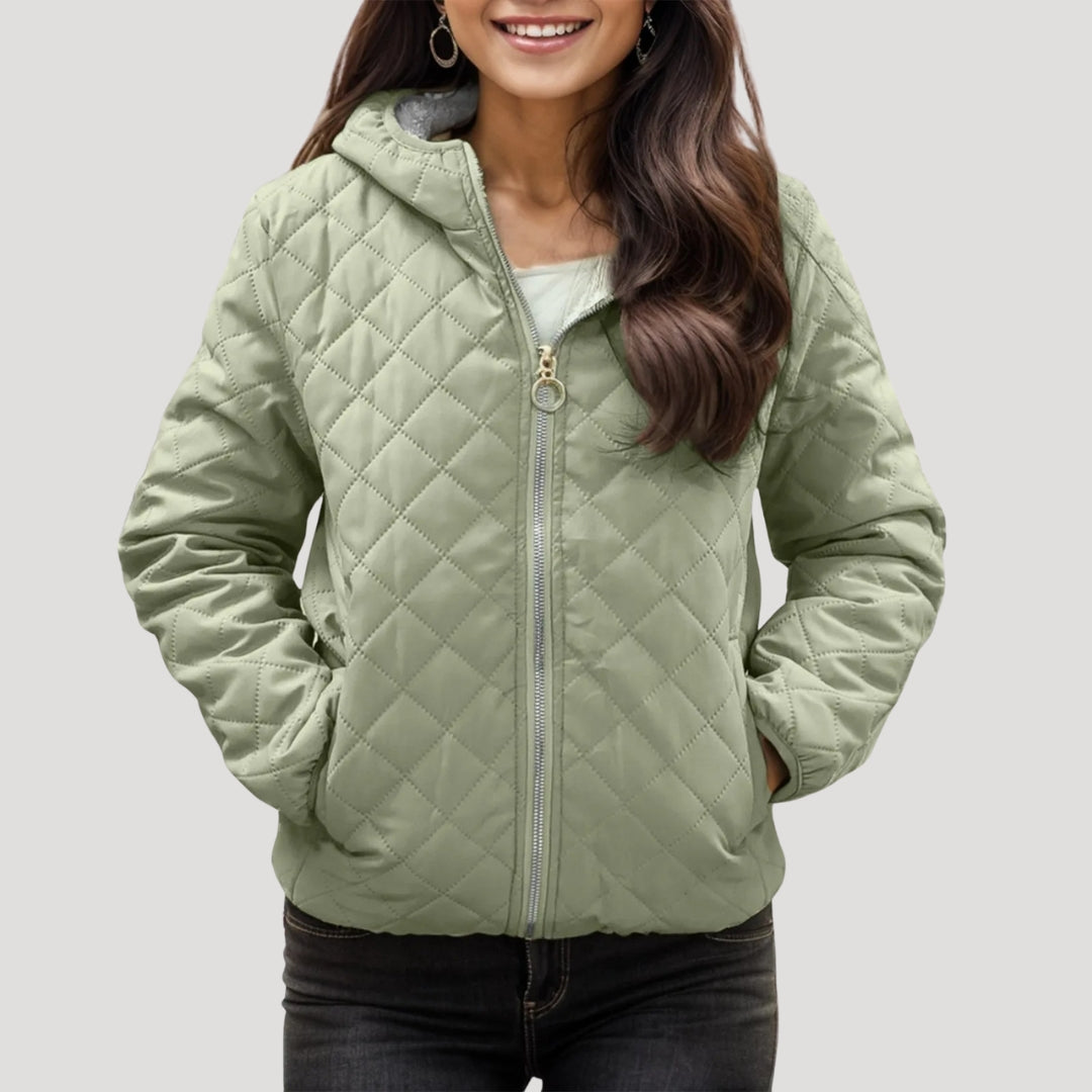 Paige - Padded Zip-Up Hoodie