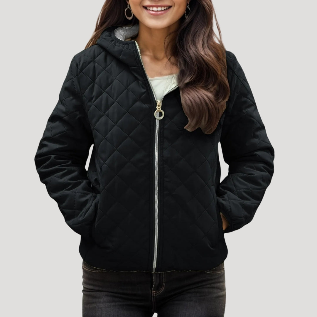 Paige - Padded Zip-Up Hoodie