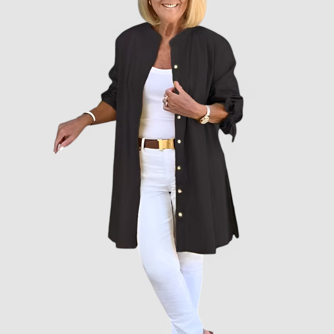 NADINE - Elegante Bluse mit Schleifen-Detail