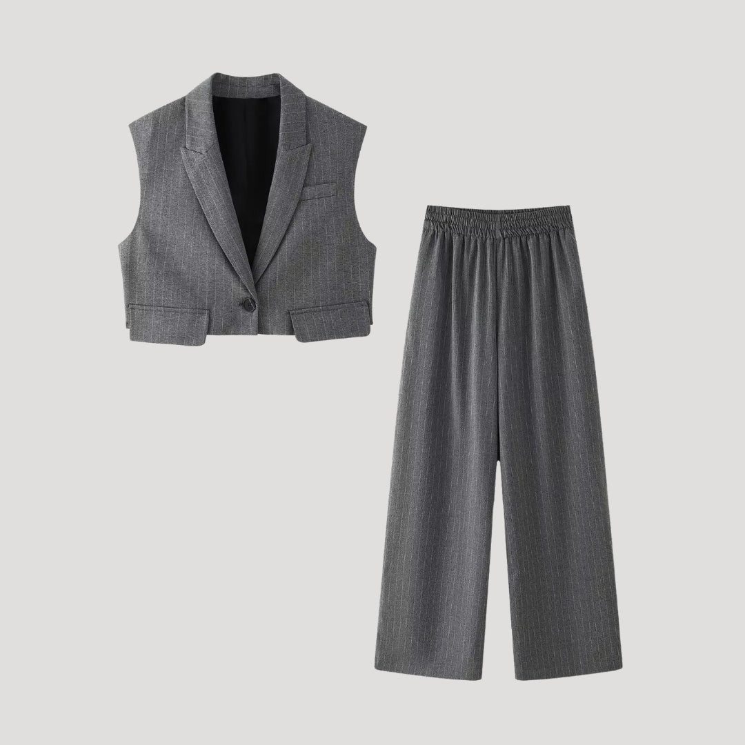 Winona - Elegantes, maßgeschneidertes Weste- und Hosen-Set