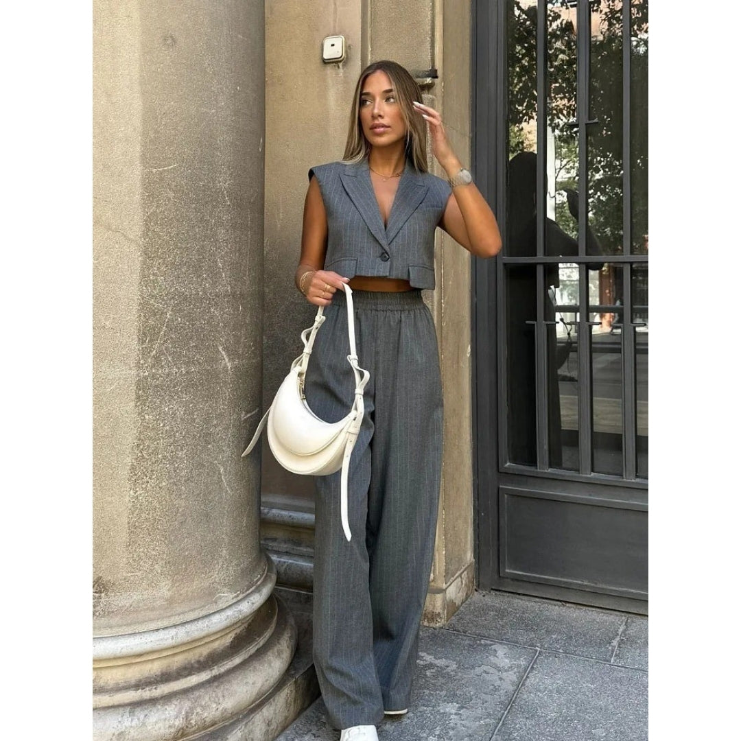 Winona - Elegantes, maßgeschneidertes Weste- und Hosen-Set