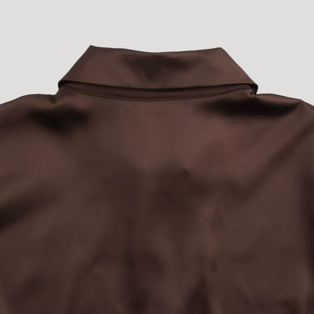 Capri - Damen Satin Oversized Bluse