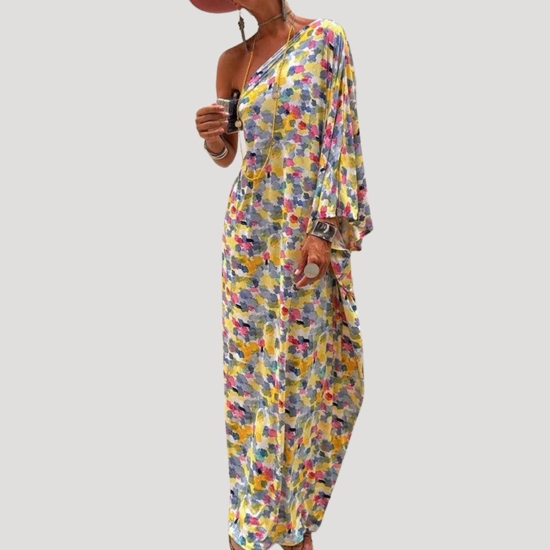Bernadette - One-Shoulder Floral Maxi Dress