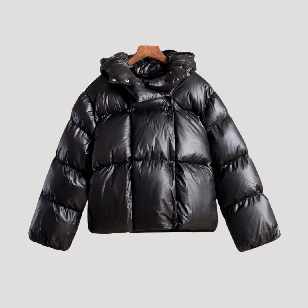 Roxanne - Oversized Shiny Puffer Jacket