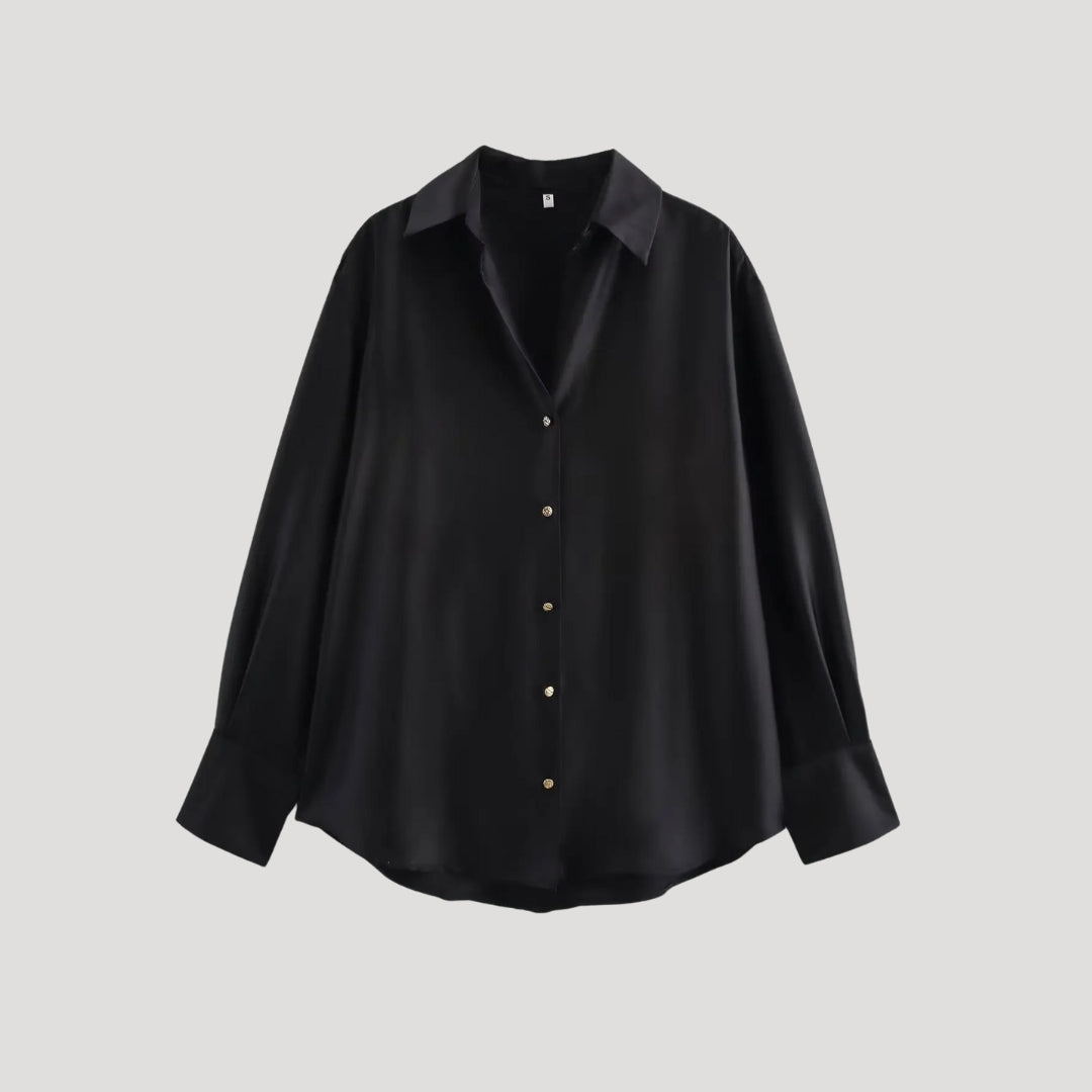 Capri - Damen Satin Oversized Bluse