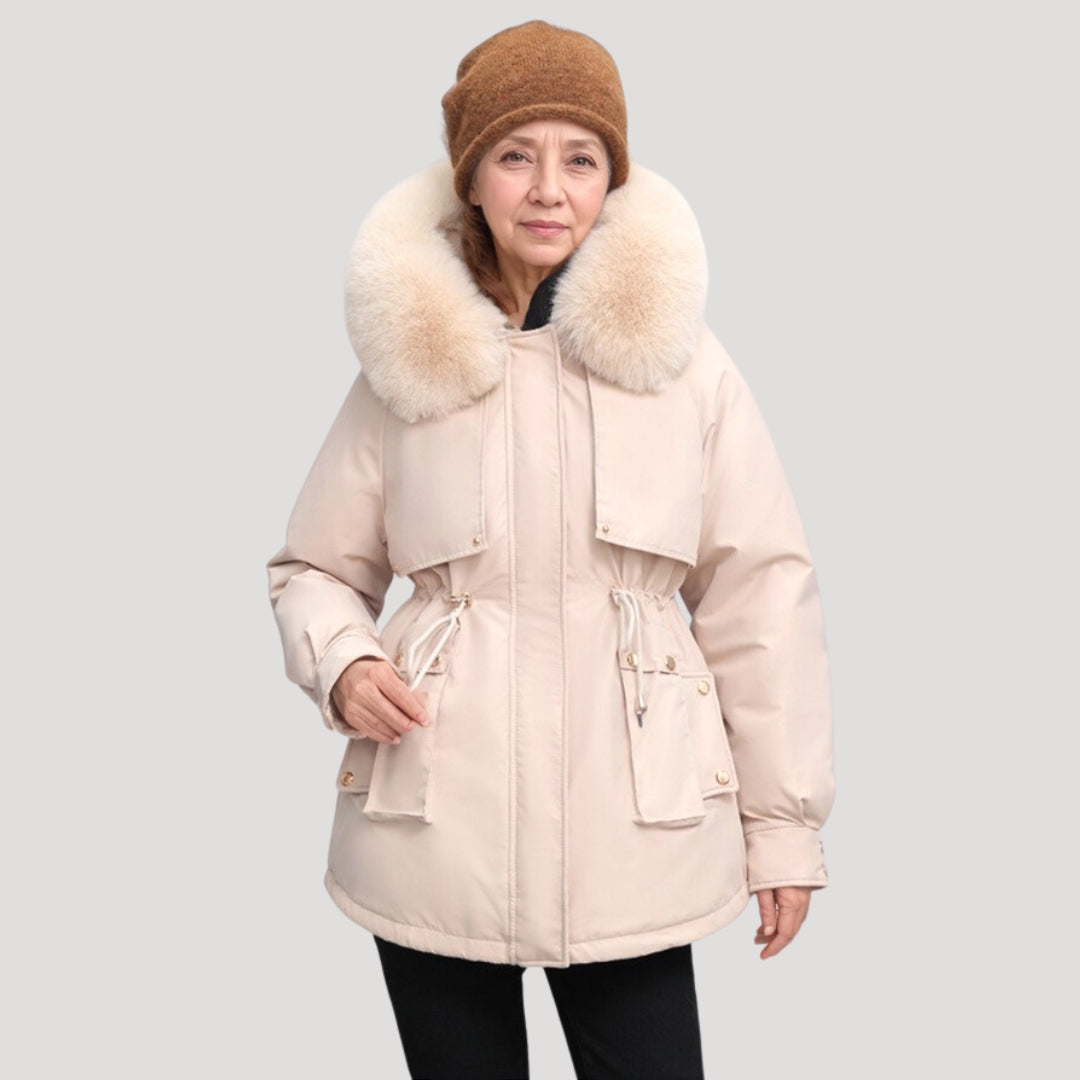 Tressa - Faux Fur Collar Parka Jacket