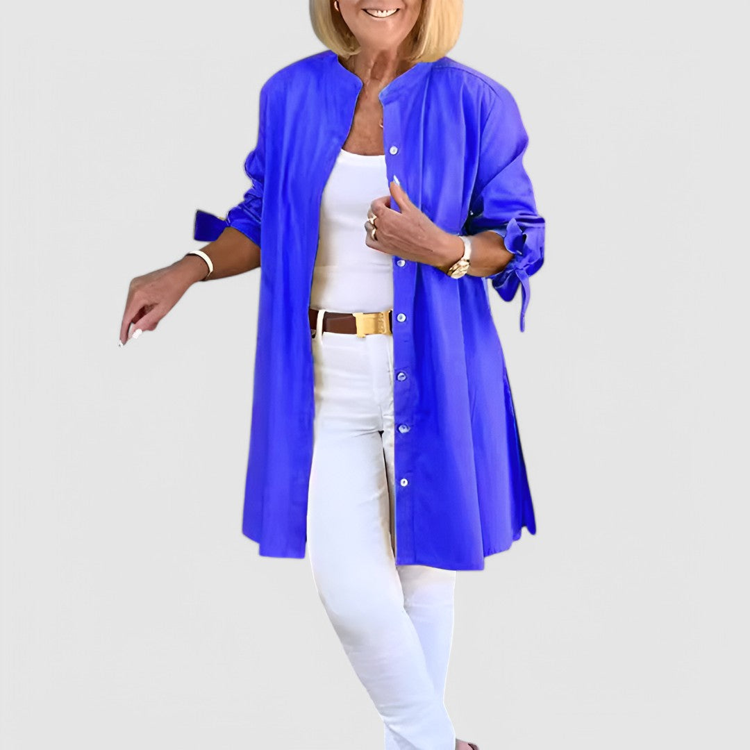 NADINE - Elegante Bluse mit Schleifen-Detail