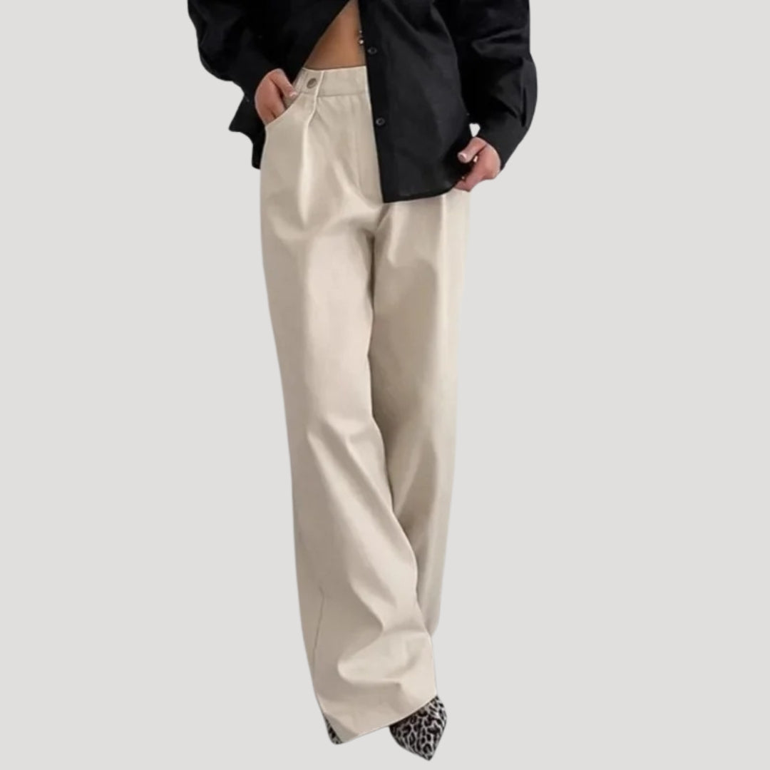 Vanna - Hochtaillierte Hose mit weitem Bein