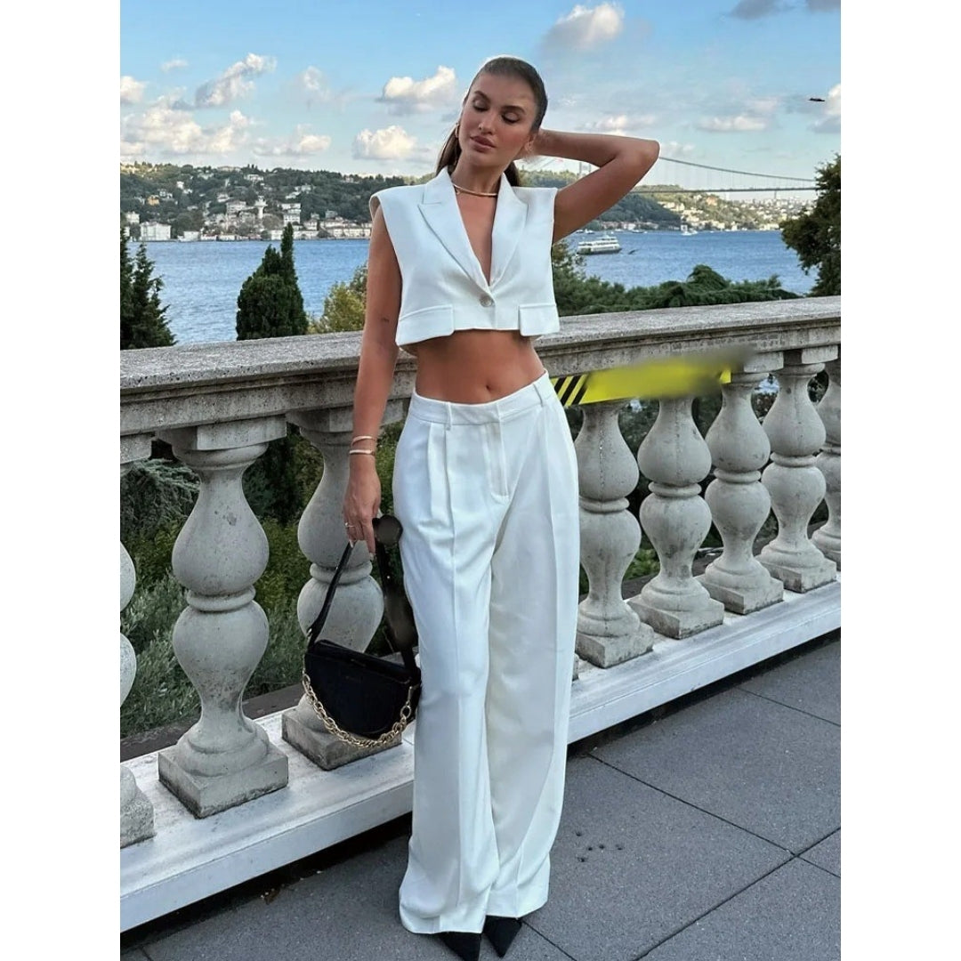 Winona - Elegantes, maßgeschneidertes Weste- und Hosen-Set
