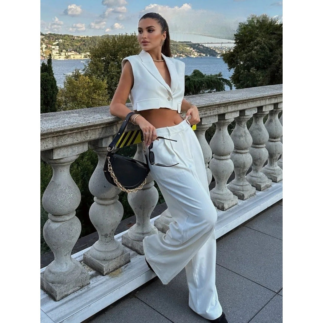 Winona - Elegantes, maßgeschneidertes Weste- und Hosen-Set