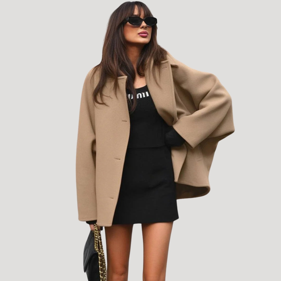 Octavia - Damen oversized Wollmischungsjacke