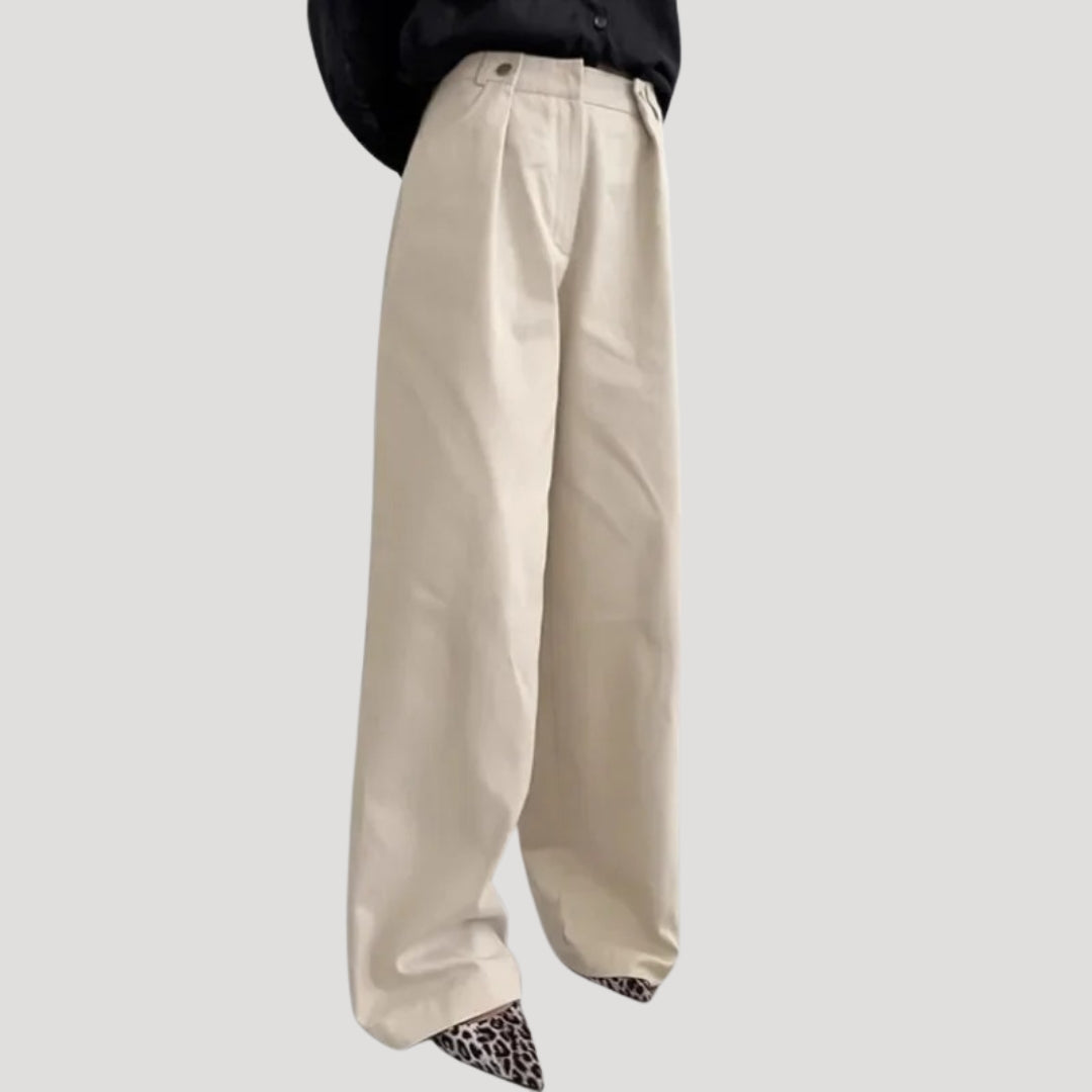 Vanna - Hochtaillierte Hose mit weitem Bein