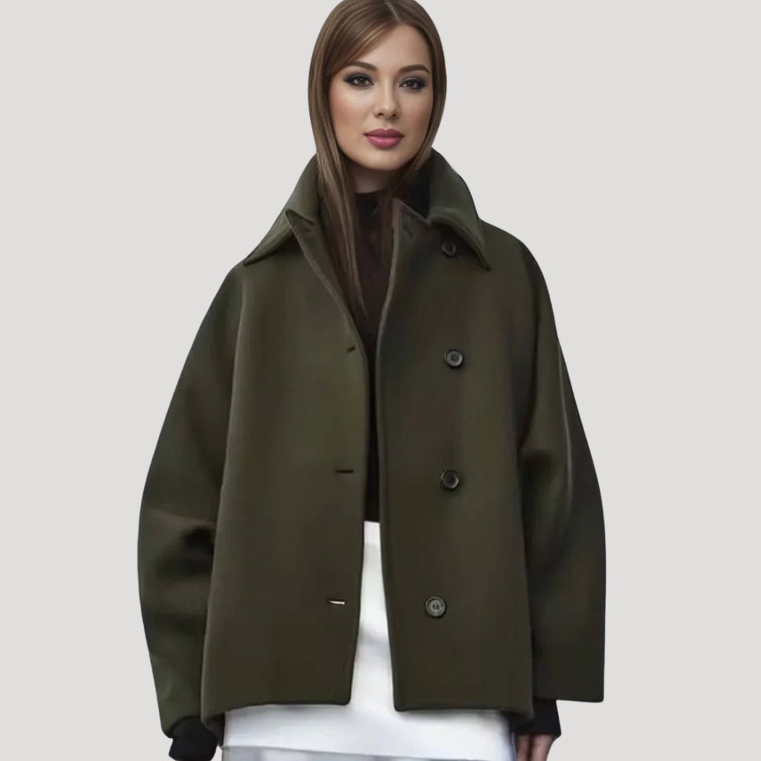 Octavia - Damen oversized Wollmischungsjacke