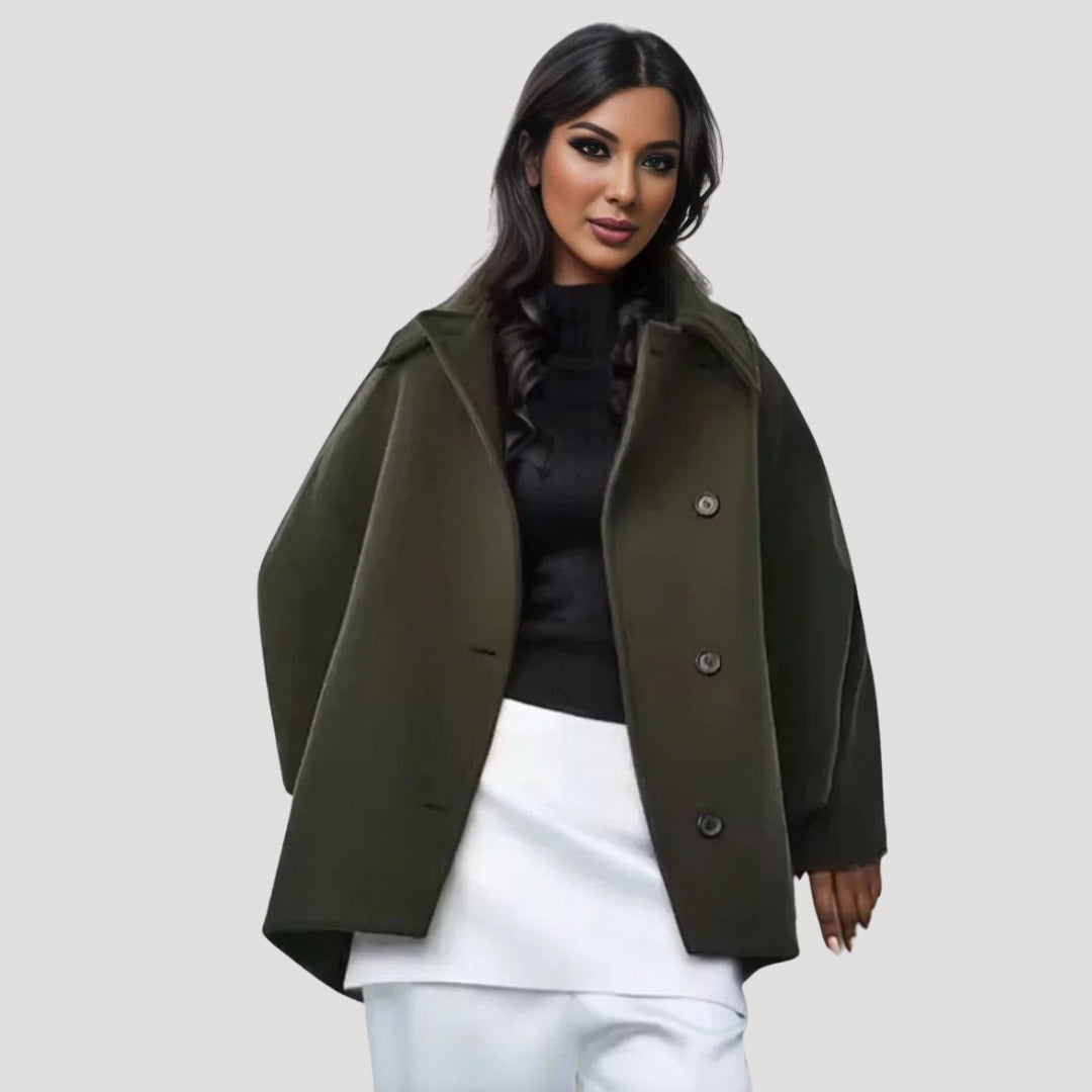 Octavia - Damen oversized Wollmischungsjacke