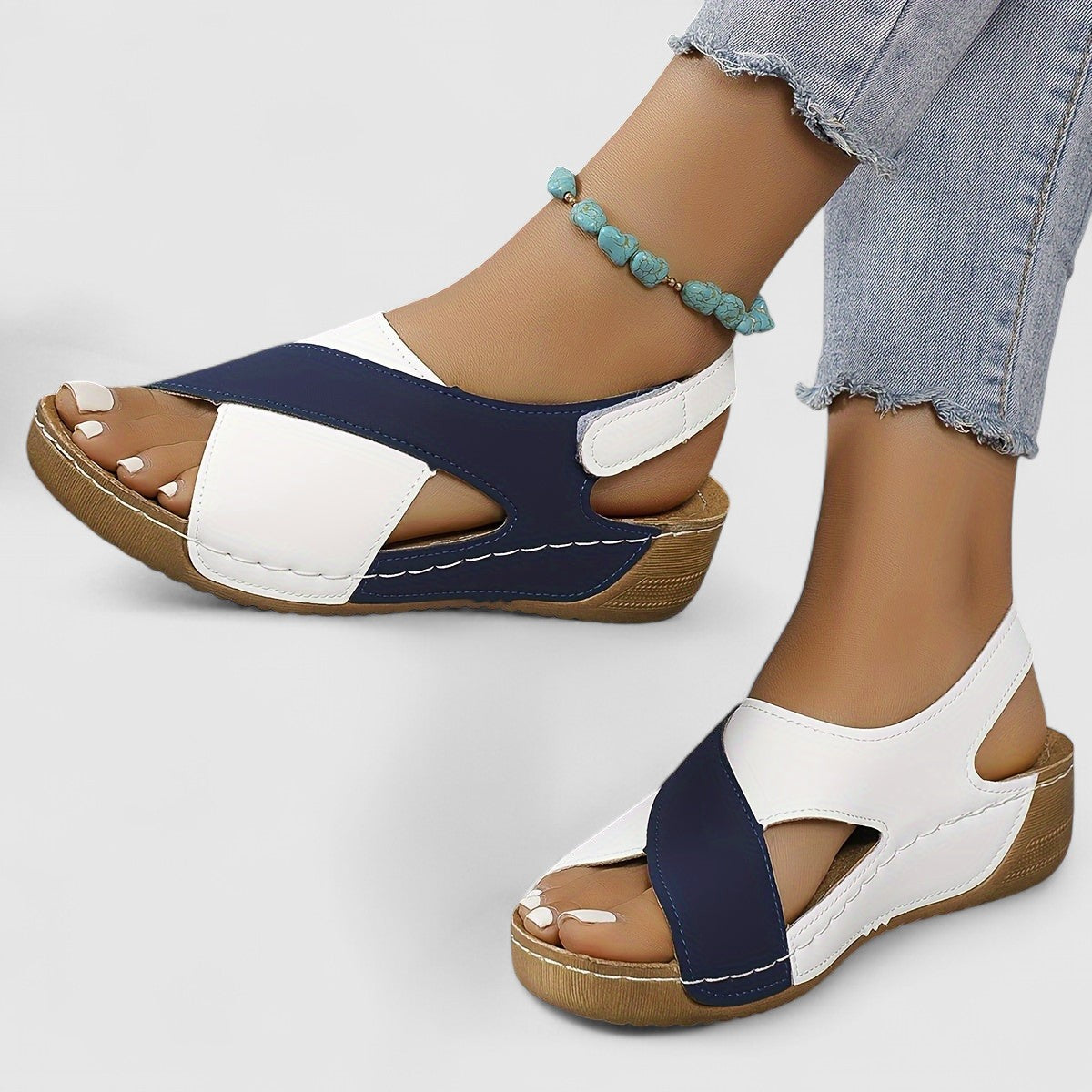 VIOLA - Komfort-Kreuzriemensandalen