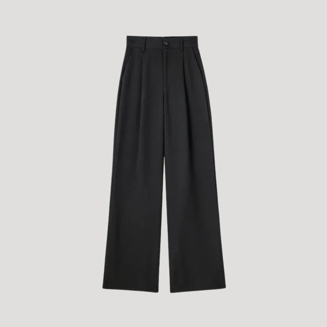 Charlotte - Damen High-Waist Weitbein-Hosen