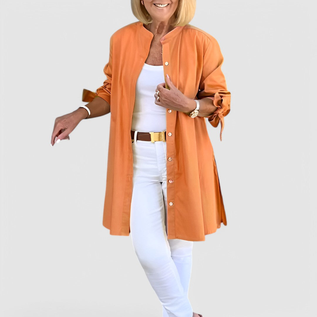 NADINE - Elegante Bluse mit Schleifen-Detail