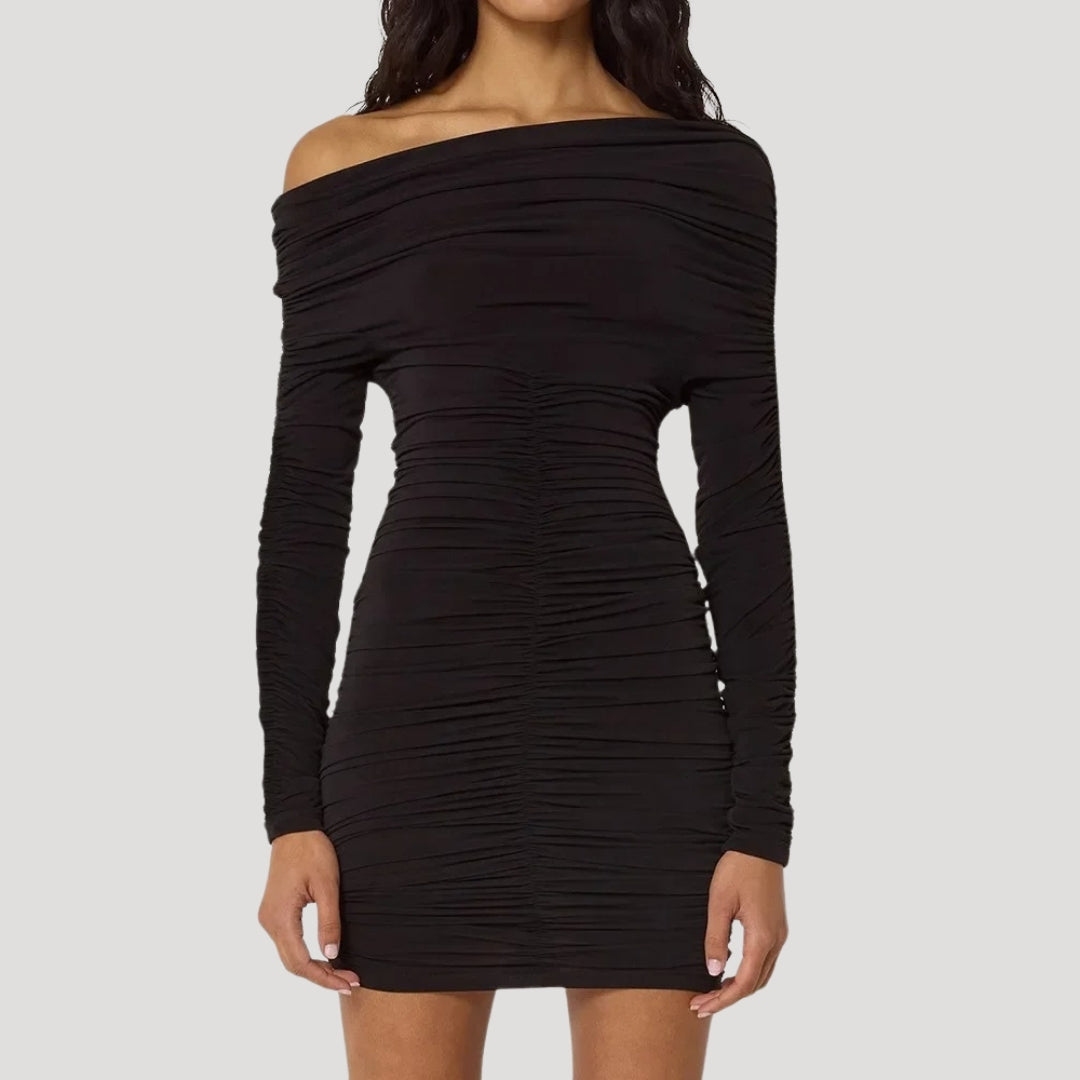 Winifred – Off-Shoulder Ruching Bodycon Dress