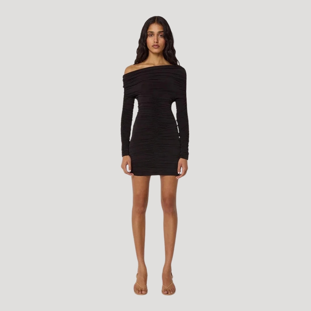 Winifred – Off-Shoulder Ruching Bodycon Dress