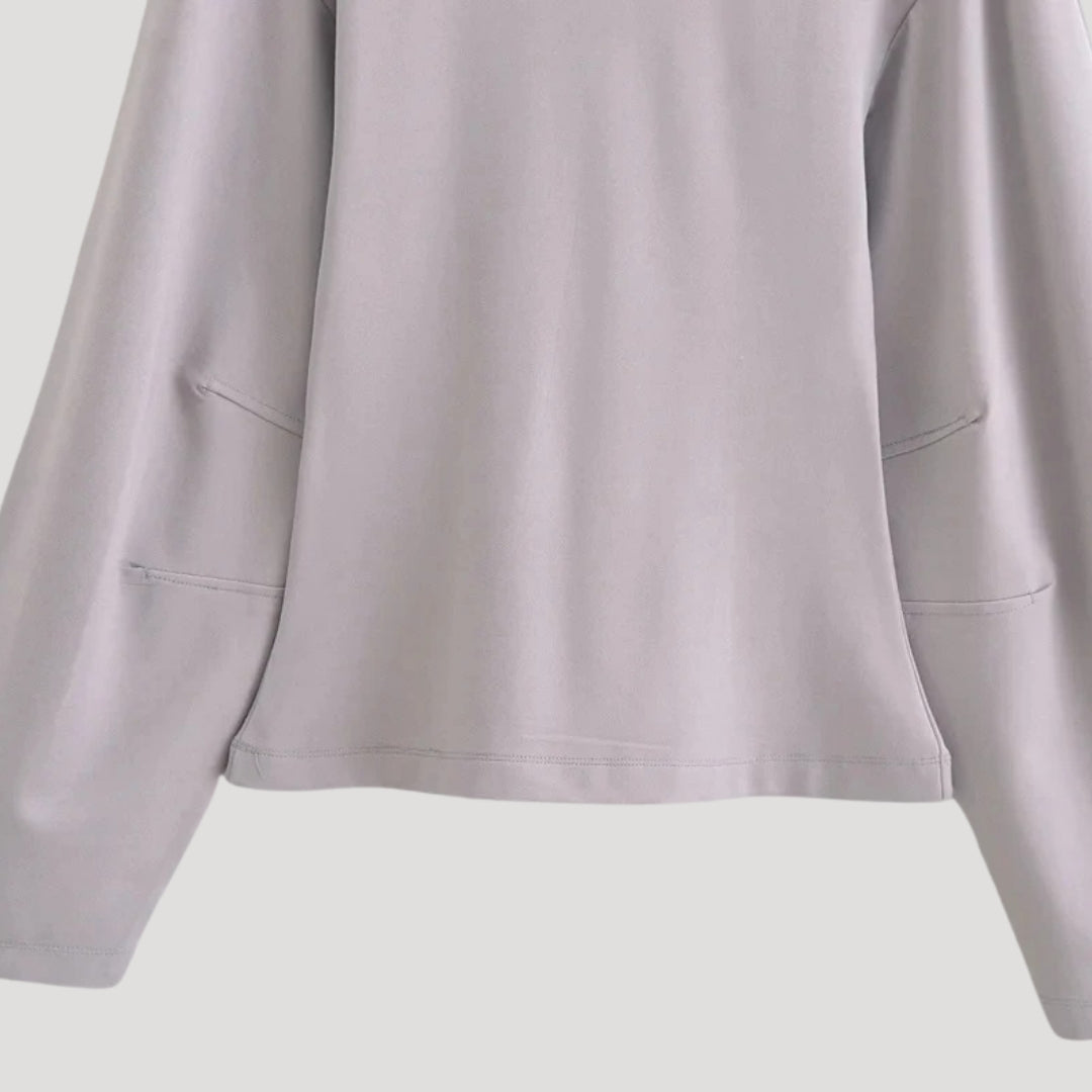 Keeley - Minimalistisches Langarm-Loungewear-Set