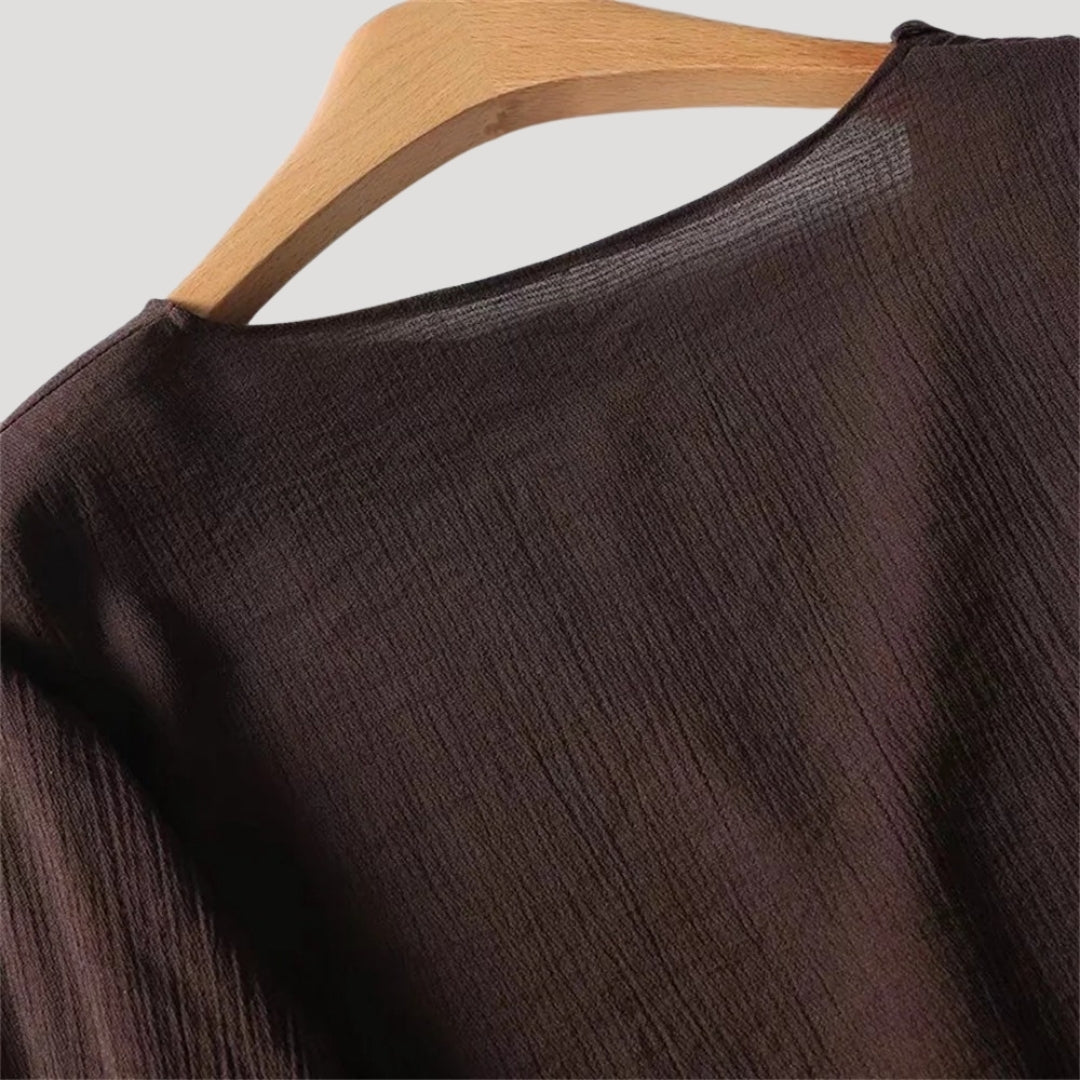 Lotus - Rüschenbluse mit langen Ärmeln
