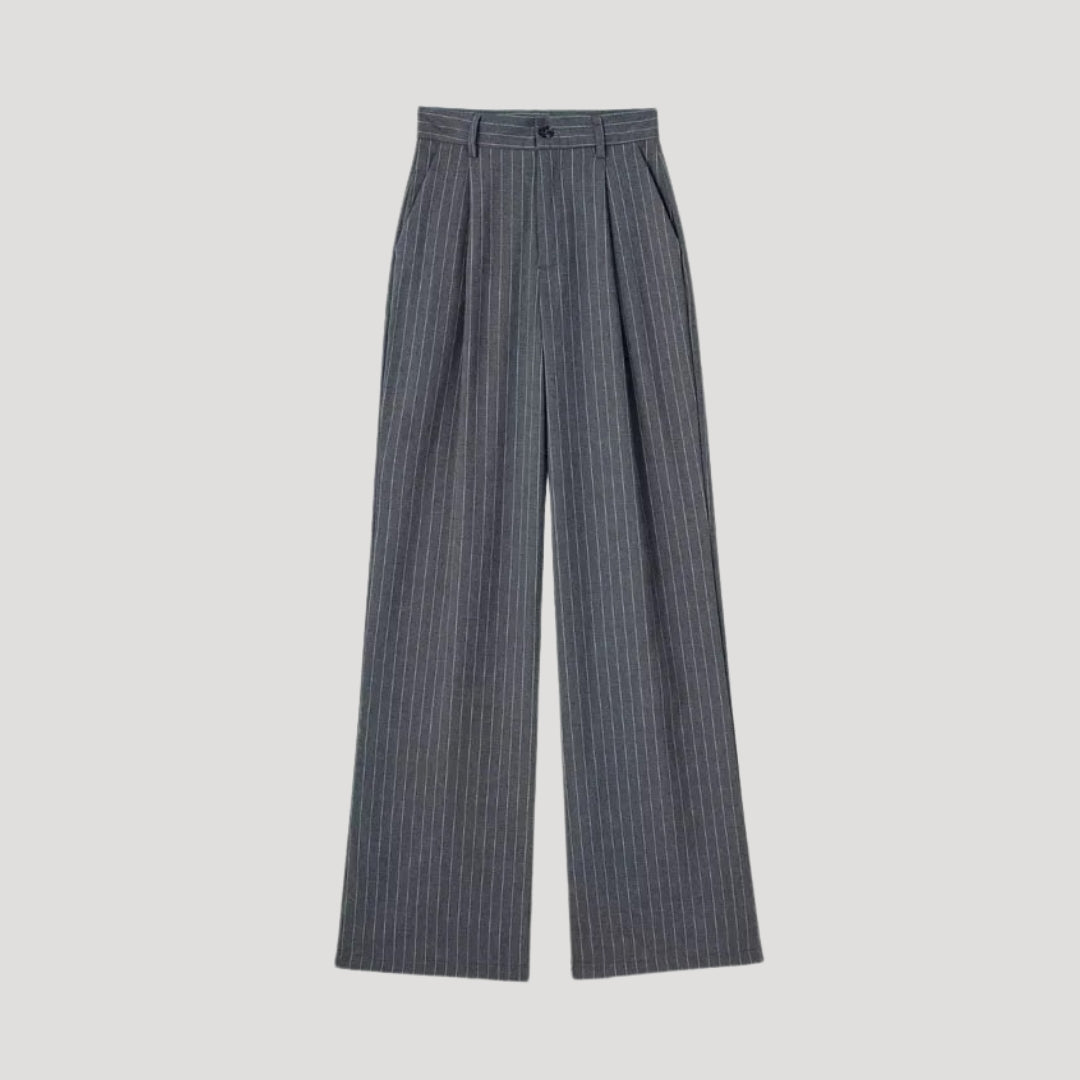 Charlotte - Damen High-Waist Weitbein-Hosen