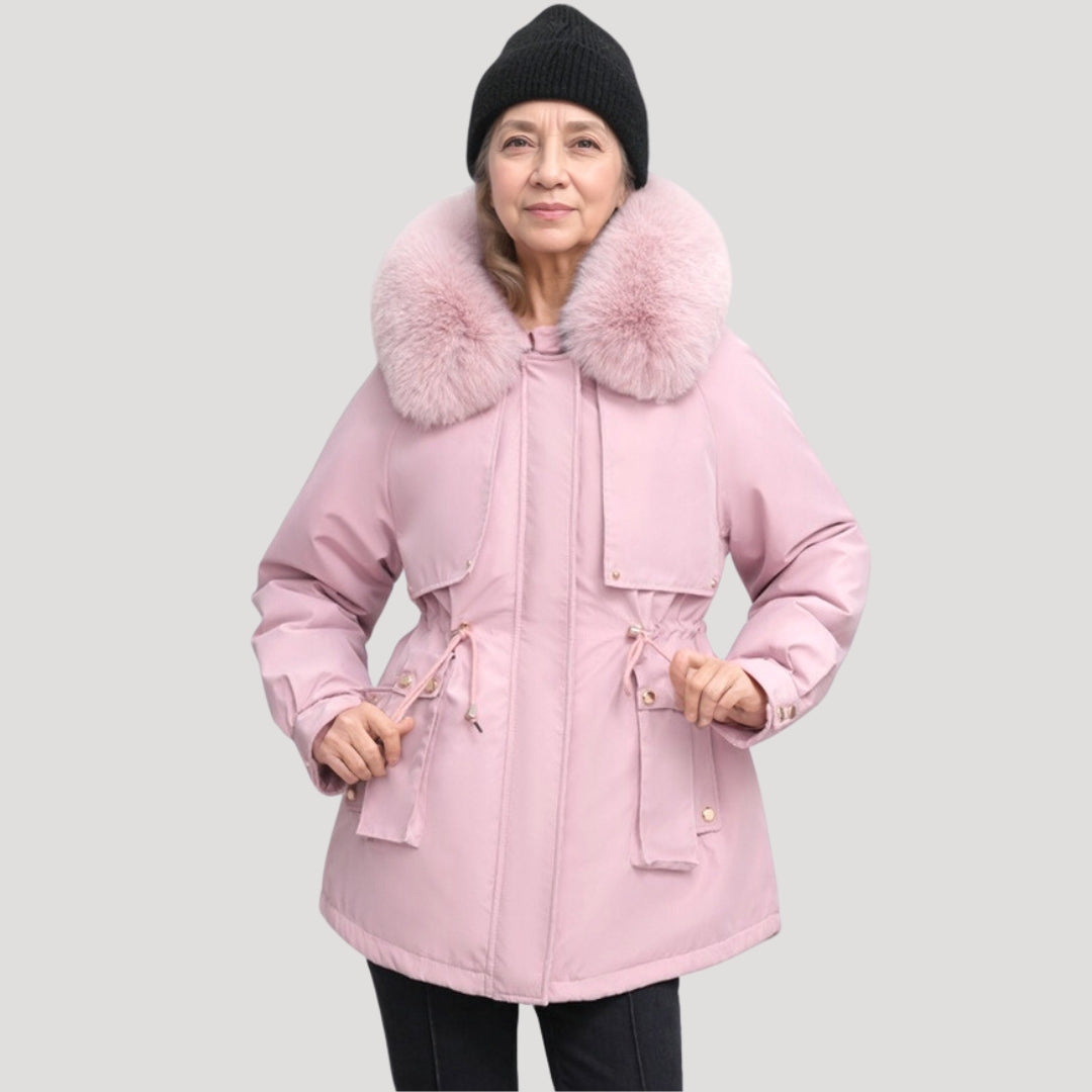 Tressa - Faux Fur Collar Parka Jacket