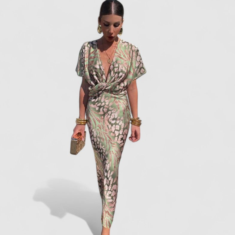JANNAH - Abendkleid mit Musterprint