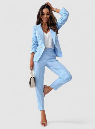 VICTORIA - Eleganter Doppelreihiger Blazer-Anzug