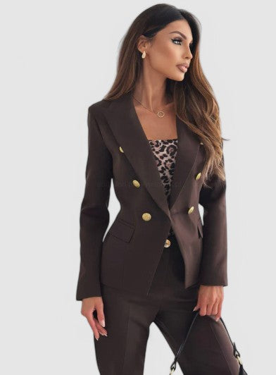 VICTORIA - Eleganter Doppelreihiger Blazer-Anzug