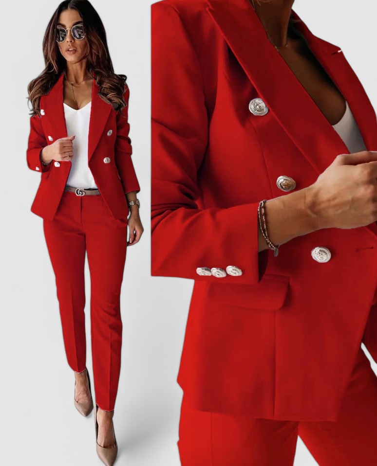 VICTORIA - Eleganter Doppelreihiger Blazer-Anzug