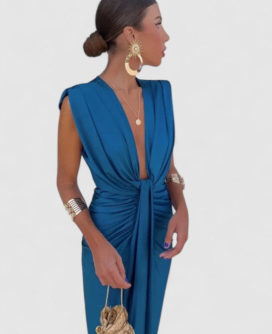 SASKIA - Drapiertes Abendkleid