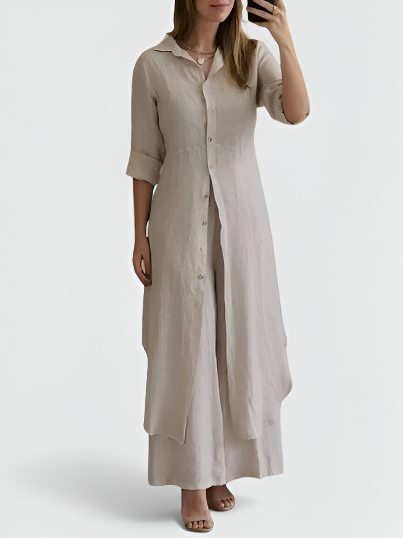 BRIGITTA - Zweiteiliges Hemdkleid