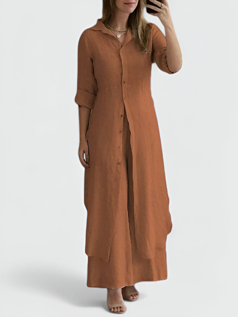 BRIGITTA - Zweiteiliges Hemdkleid