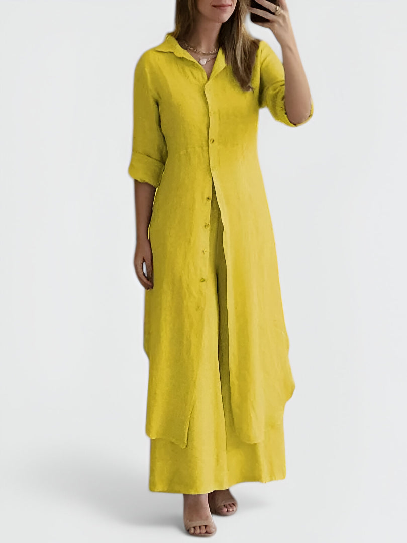 BRIGITTA - Zweiteiliges Hemdkleid