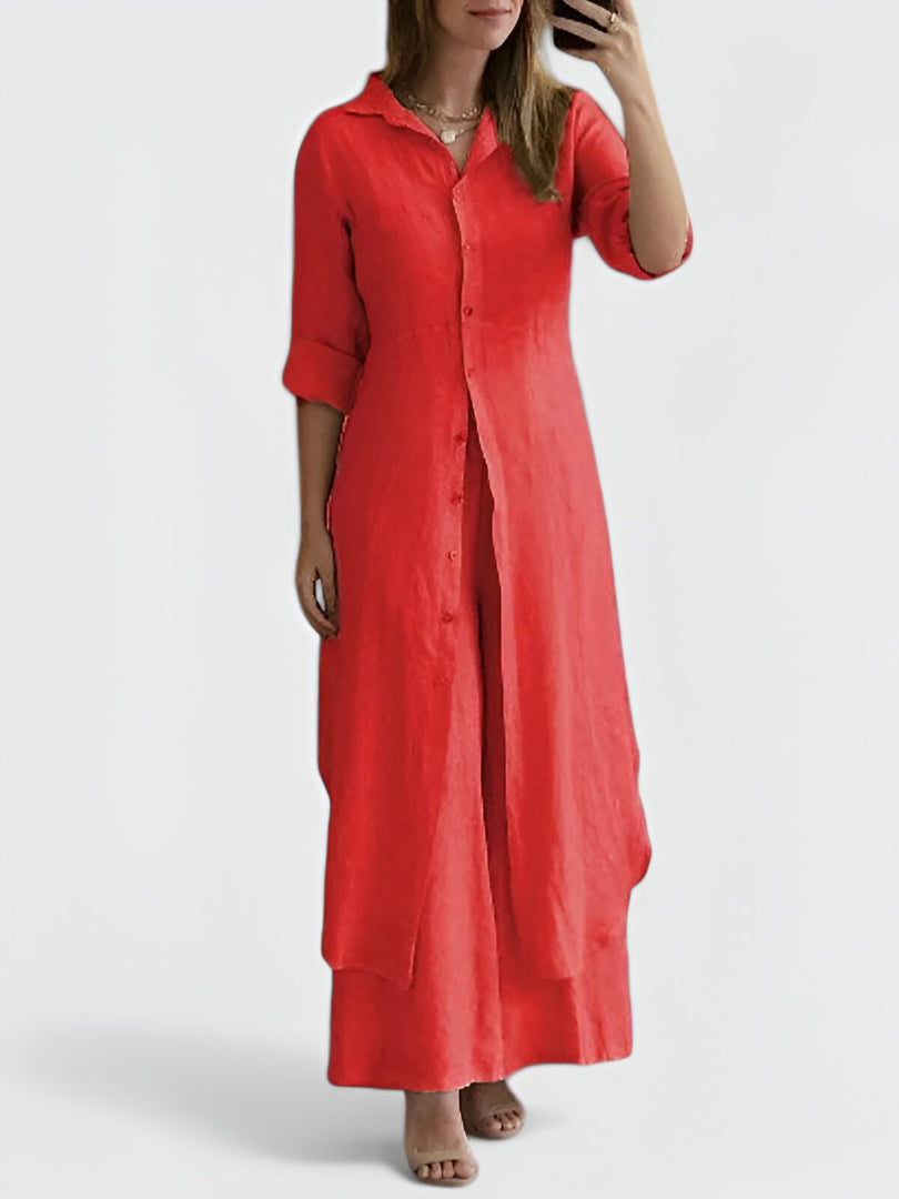 BRIGITTA - Zweiteiliges Hemdkleid