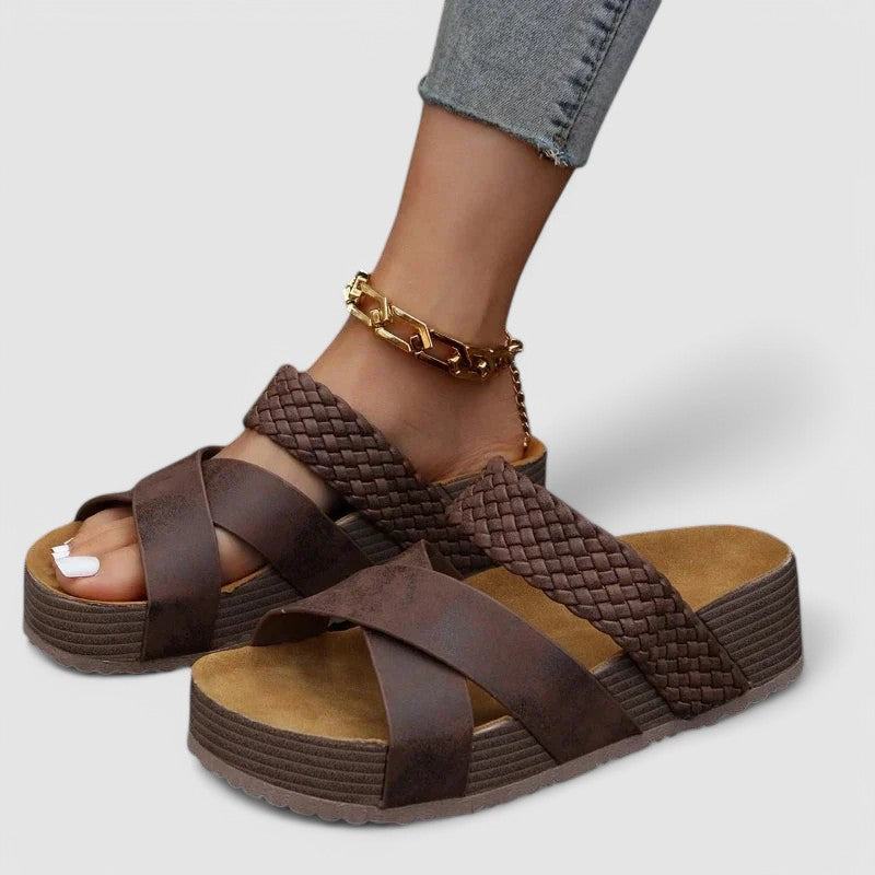 ANNIKA - Orthopädische Plateausandalen